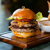 Premium Double Avocado Bacon Beef Burger