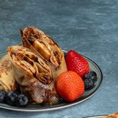 Blini With Nutella & Strawberry