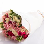 Colored Medium Flower Bouqet 