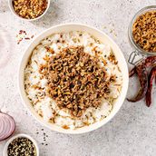 Sesame Chili Beef Rice Bowl 