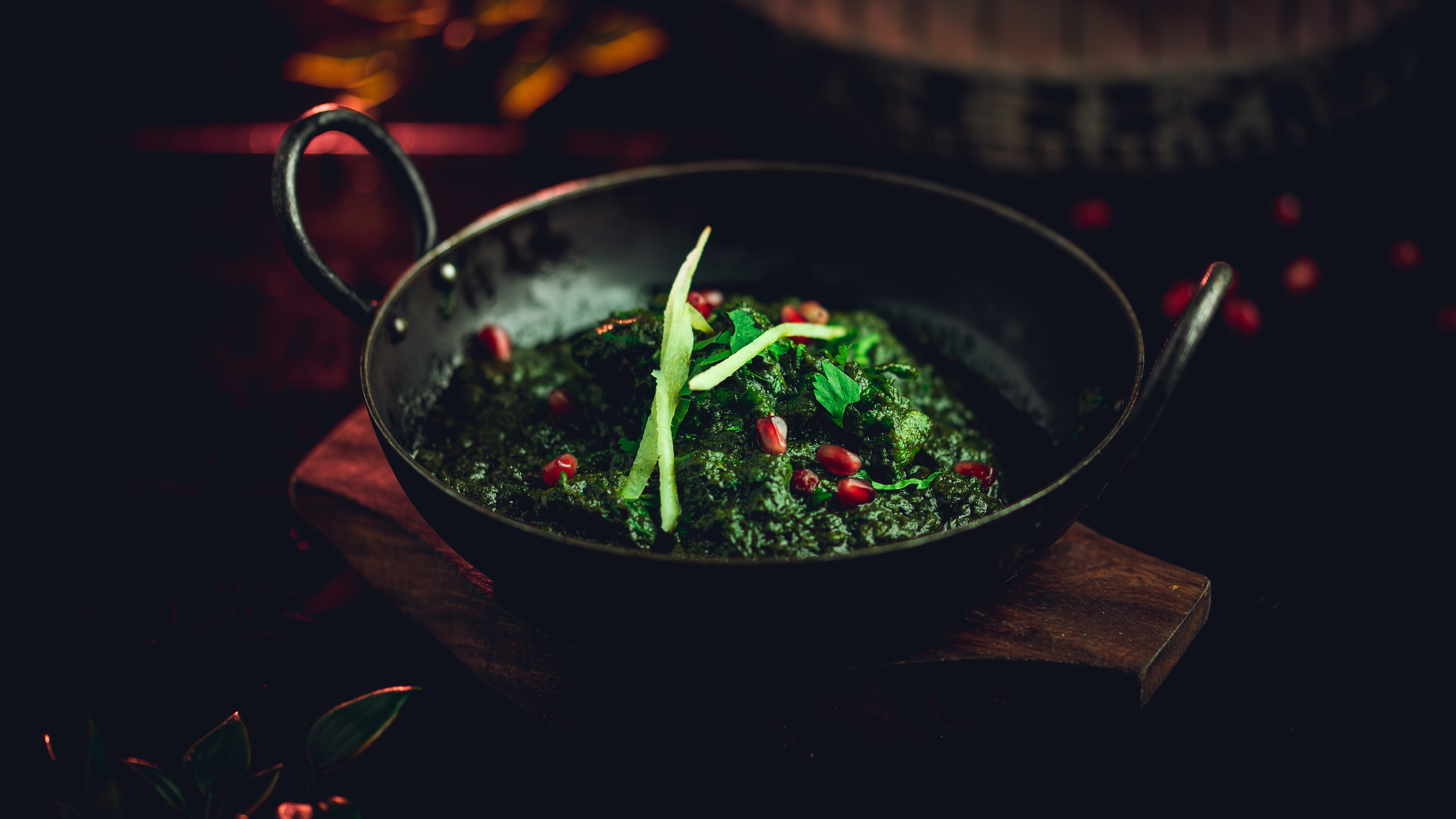 Palak Gosht (Meat) (Medium)