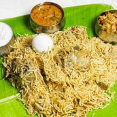 Madras Mutton Biryani (Banana Leaf/Bucket)