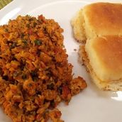 Egg Burji Pav Double Eggs