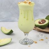 Bananas Milk And Avocado Cocktail