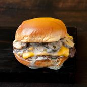 Truffle mushroom burger