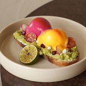 Avocado Toast With Beetroot Hollandaise