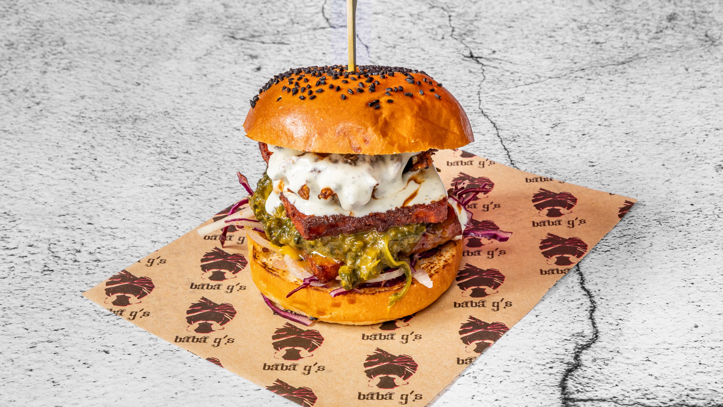 Paneer Saag Burger (Veggie)