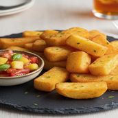 Cubed Fries w Pineapple Tomato Sauce