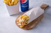 Fries Sandwich Combo in Lebanese Bread