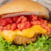 Cheetos Chicken Burger