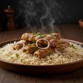 Kabab with Rice