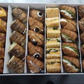 Asorted Mini Croissant Sandwiches Box of 30