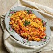 Scrambled Eggs And Tomatoes