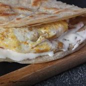 Egg Cheese Paratha Sandwich