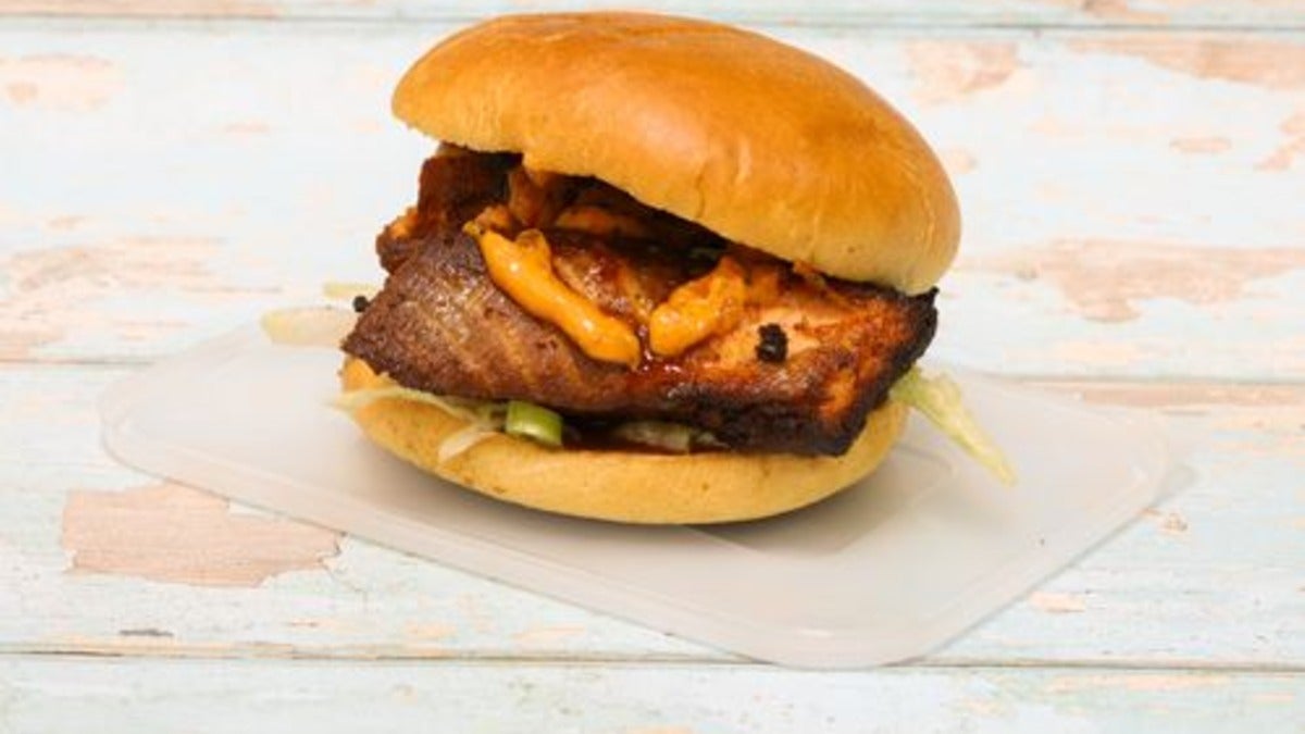 Jerk Salmon Burger