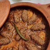 Meat Kofta With Basil And Crispy Potatoes