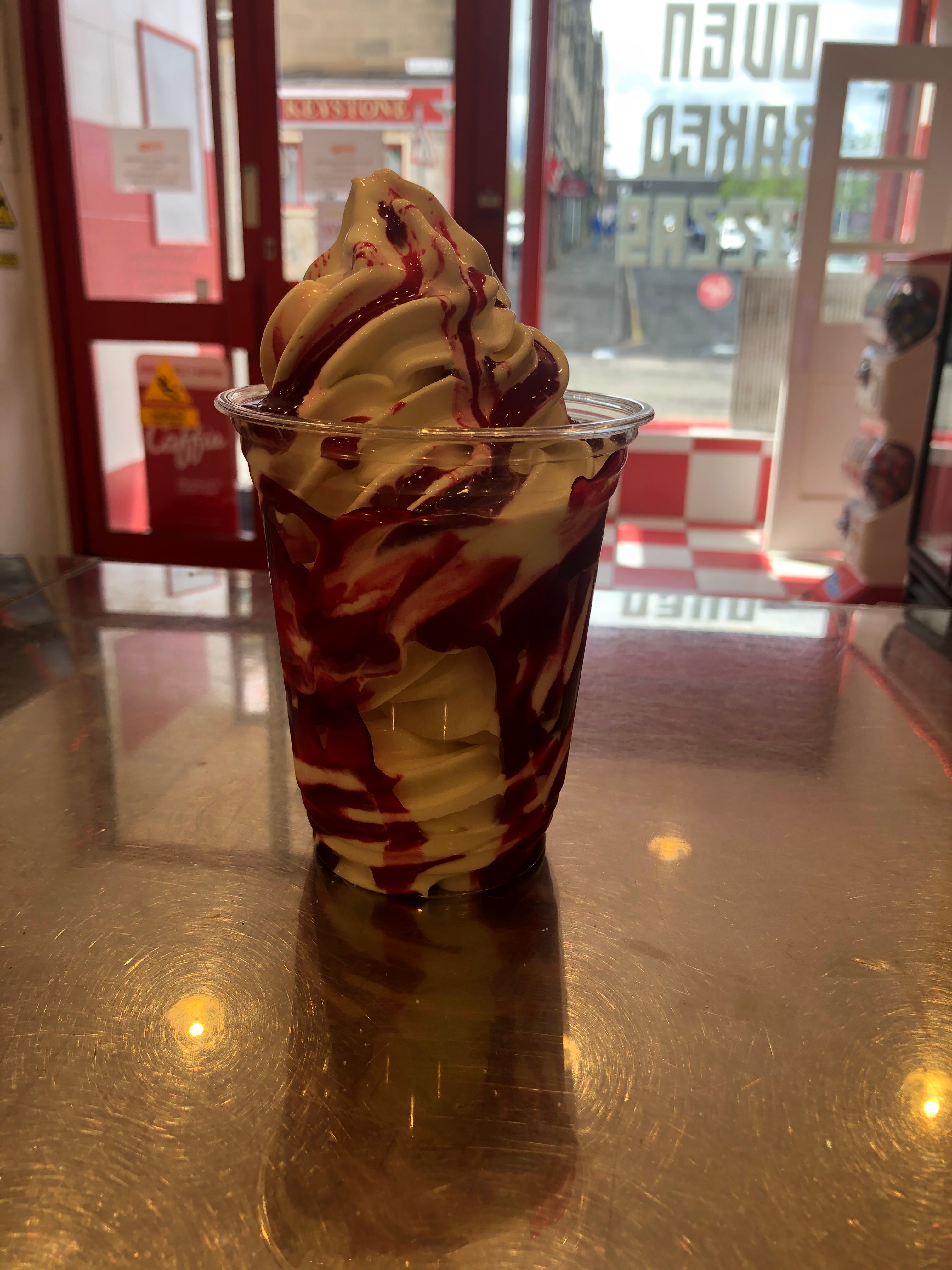Mr Whippy Raspberry Sundae