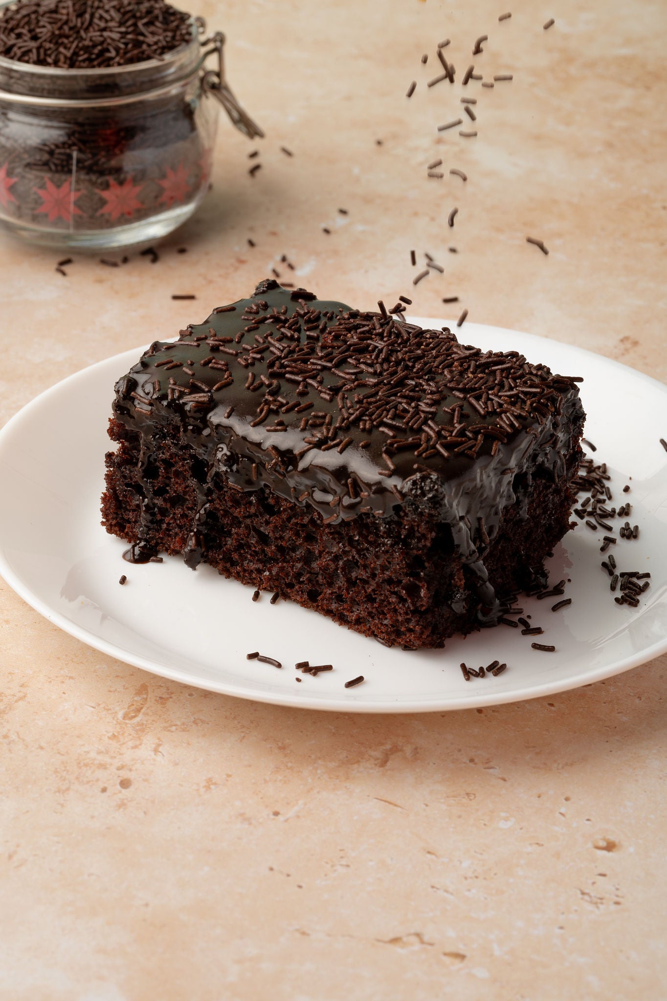 Brownalicious Sponge Cake Slice (Served with a side of your choice)