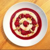 Millet Or Oat Porridge With Raspberries