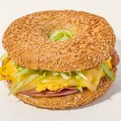Turkey Cheese Melt Bagel