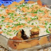 Eggplant Fatteh