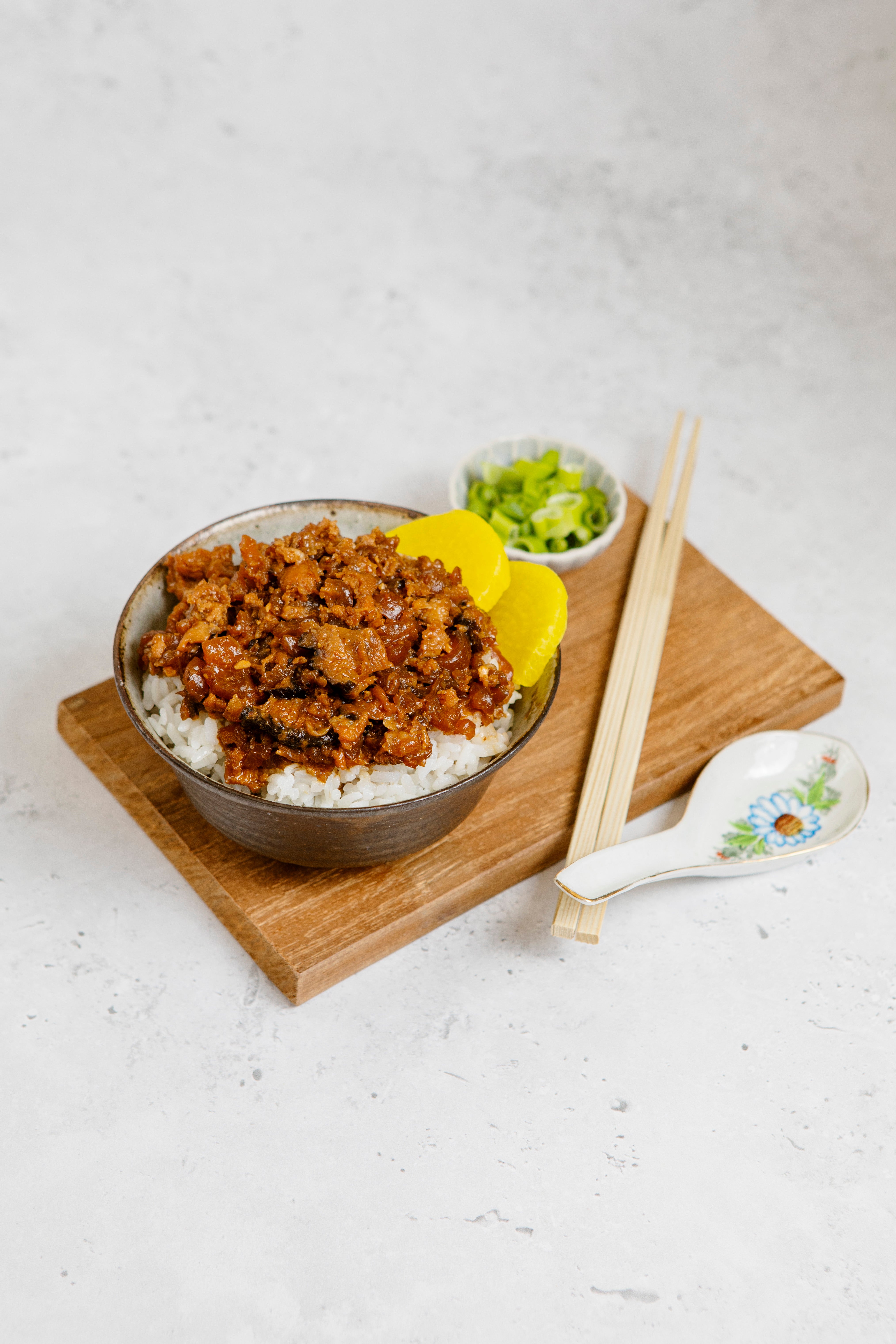 Braised Minced Pork(Served with rice & Soy Braised Egg ) 香滷肉燥飯