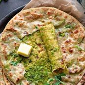 Green Peas Paratha