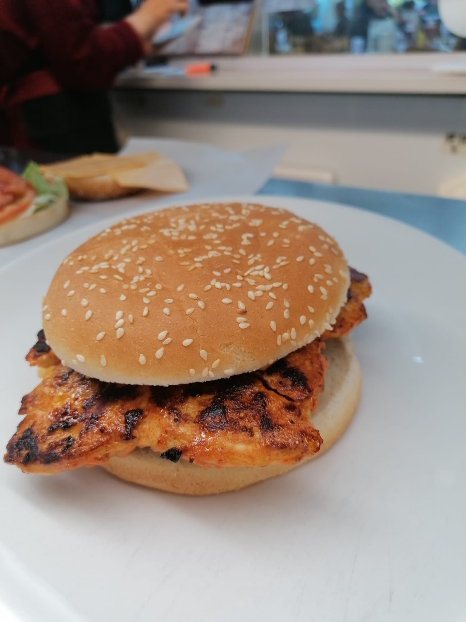 HALAL GRILLED CHICKEN BURGER