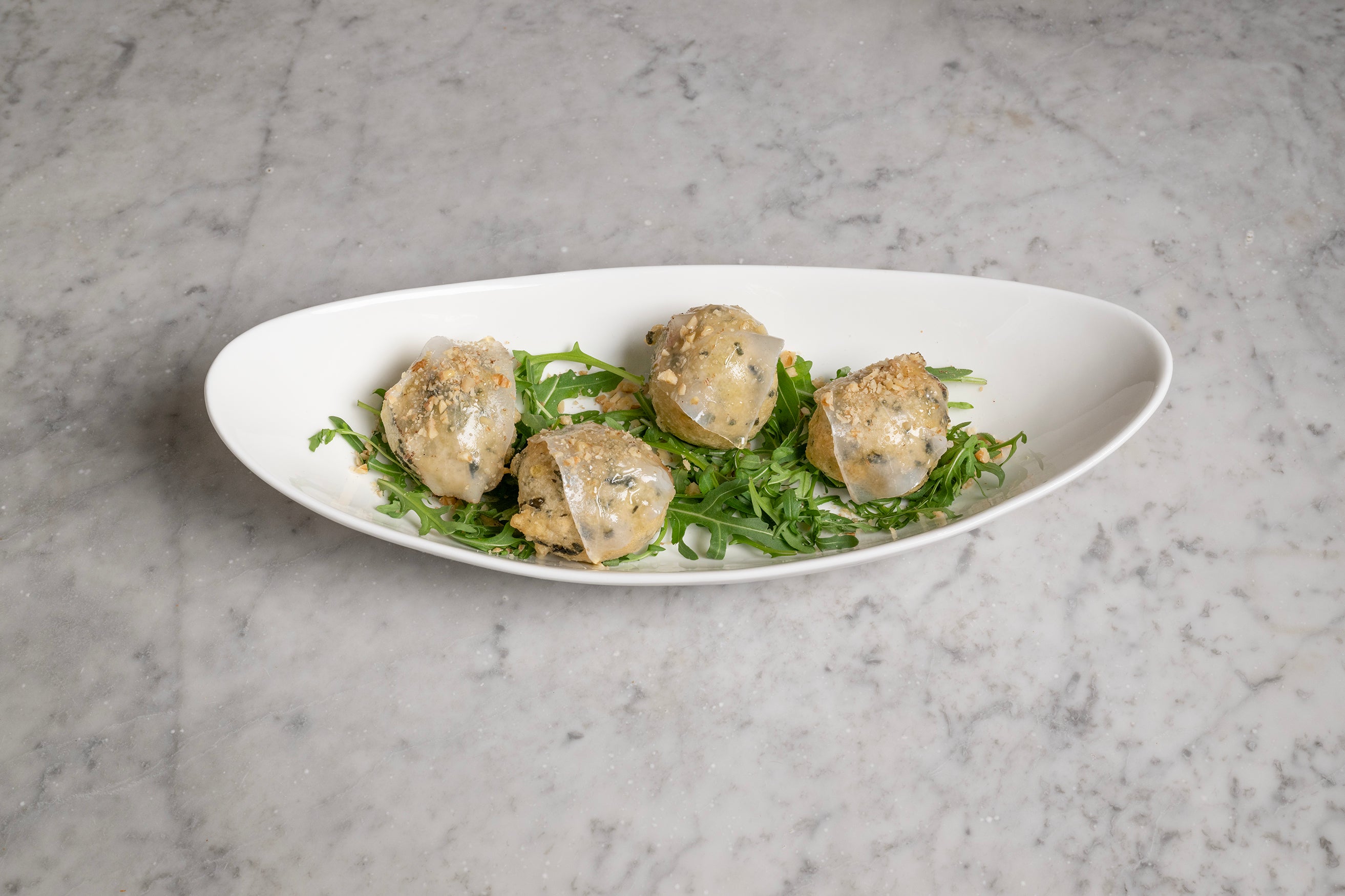 Coccoli Di Cavolo Nero Con Lardo Di Colonnata Igp, Miele E Noci