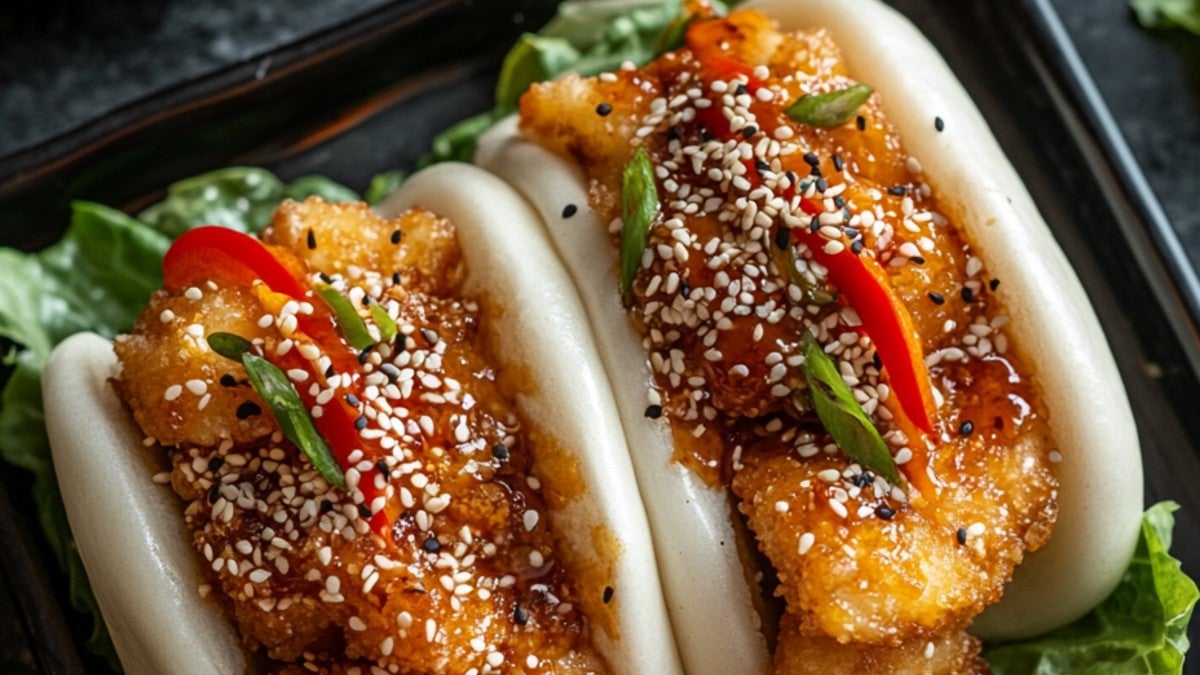 Crispy Chicken Bao Bun