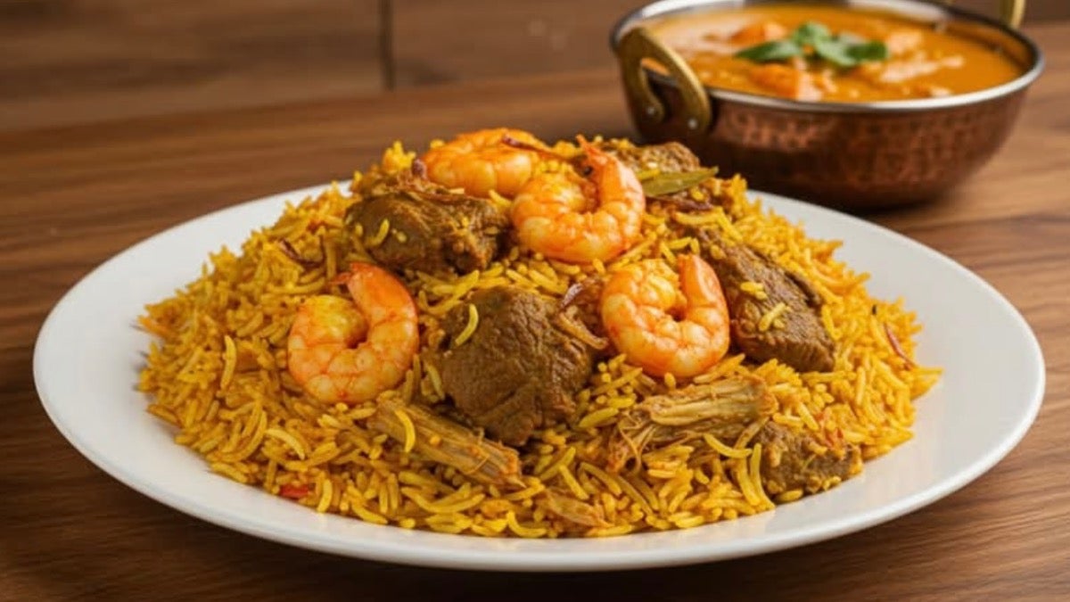 Mix (Lamb, Chicken, and Prawns Biryani)