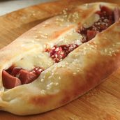 Sausage With Ketchup Mayo