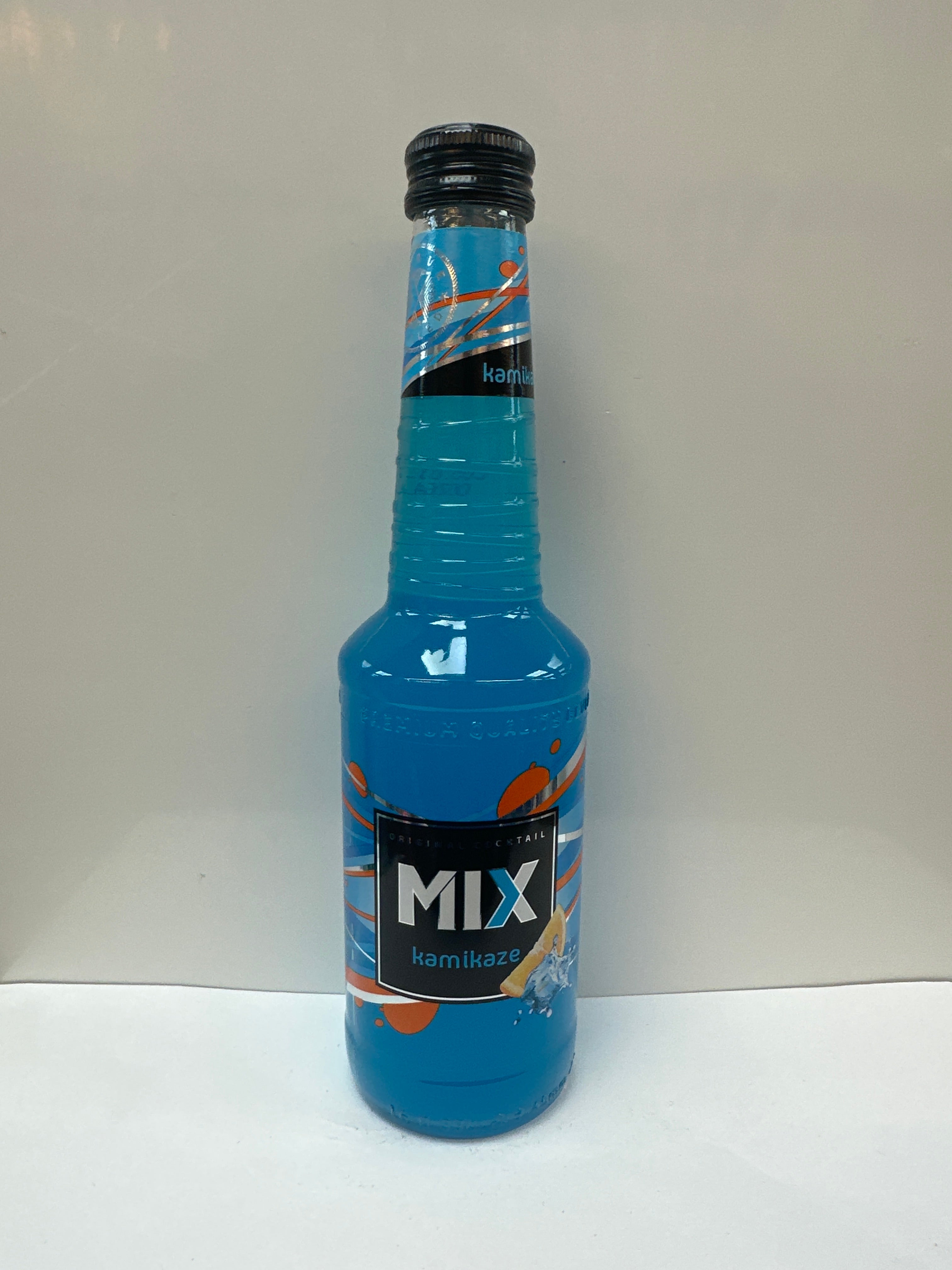 Kamikaze blue Mix cocktail single glass bottle 330 ml