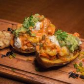 Mexican Style Beef Baked Potatoes
