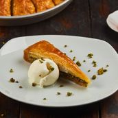Baklava With Ice Cream
