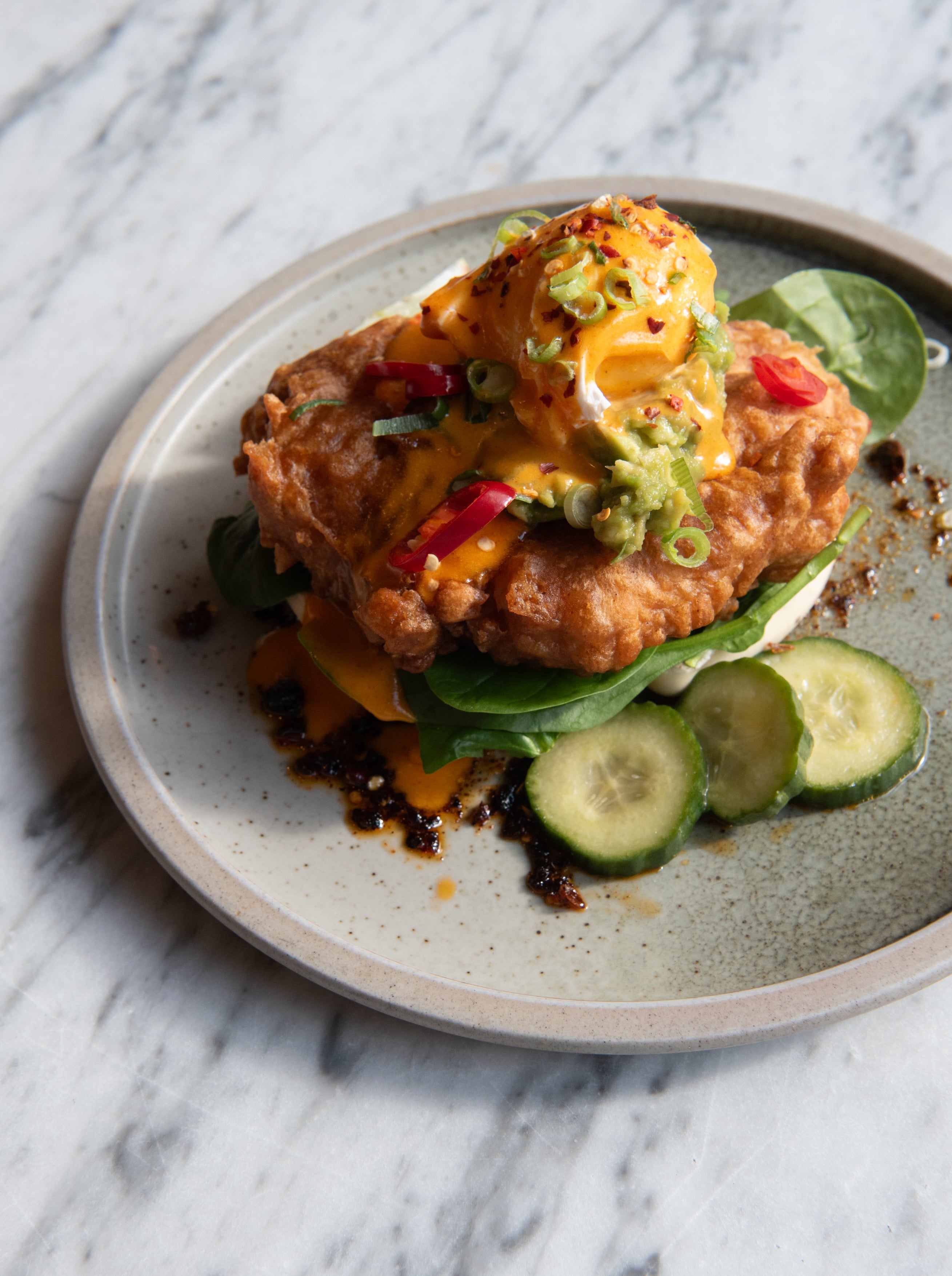Chicken Bao Hollandaise
