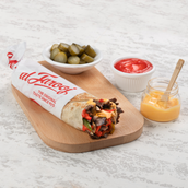 Fajita Beef Shawarma Sandwich