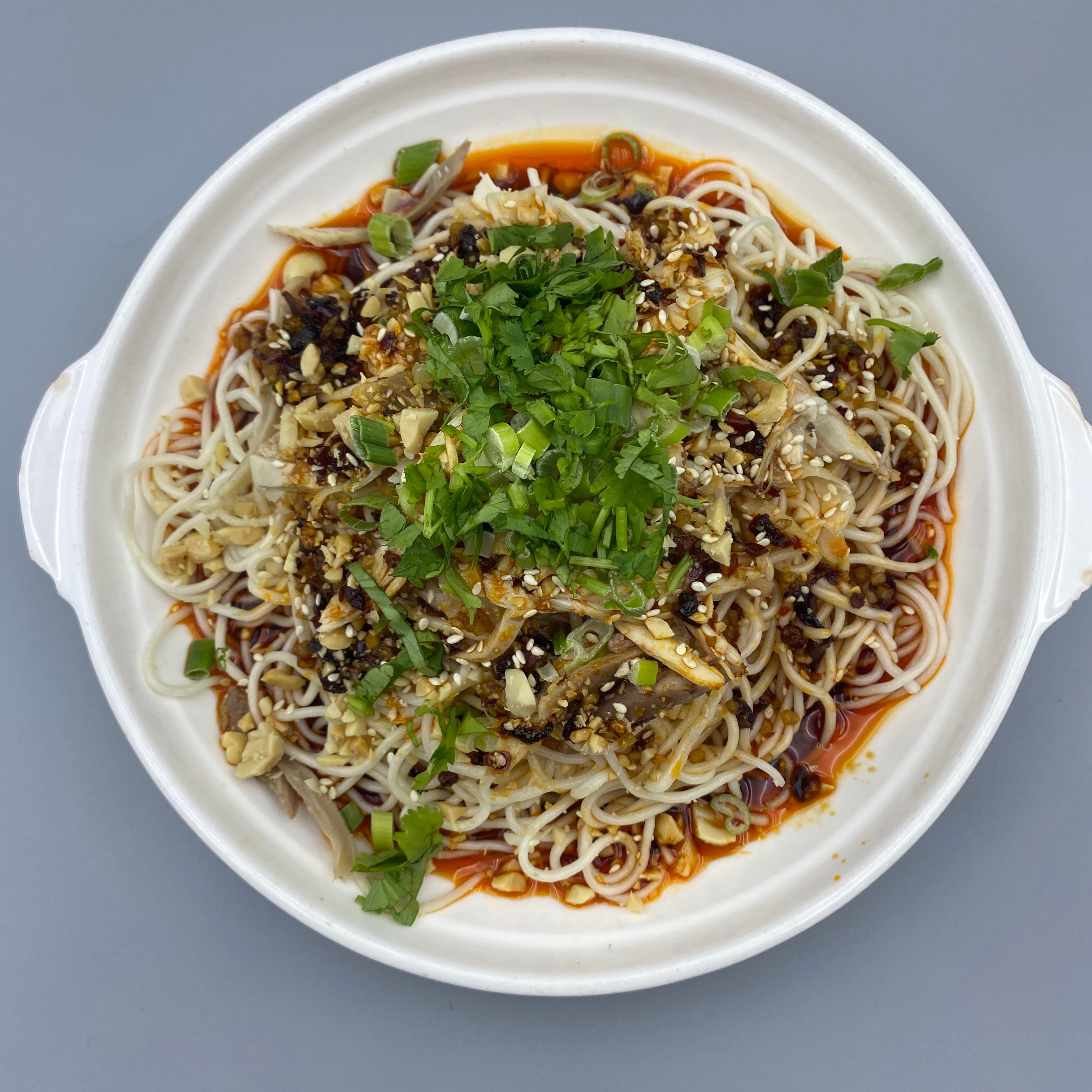 (Coffee Meal) Sichuan Style Shredded Chicken Cold Noodles + Coffee 鸡丝凉面+咖啡