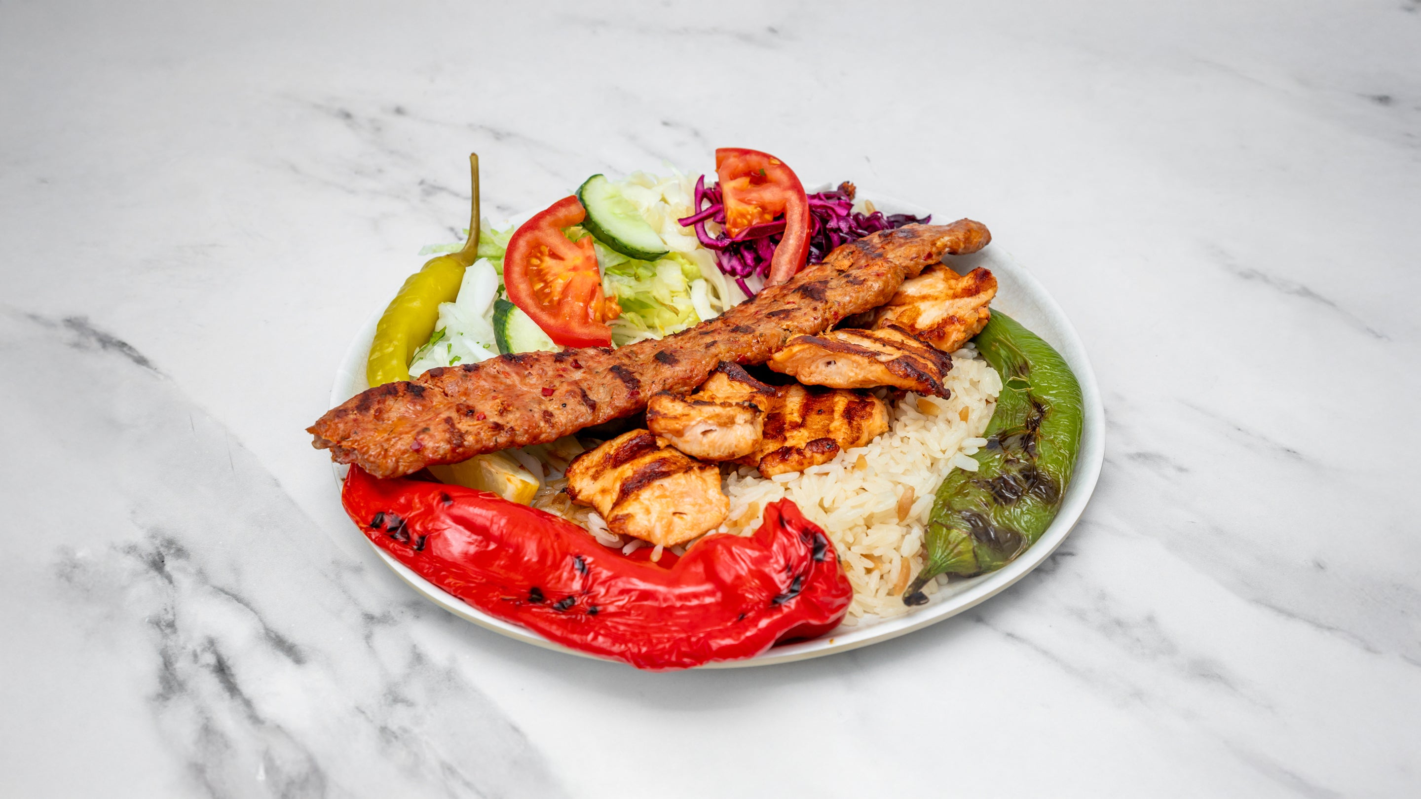 Chicken Shish and Lamb Kofte