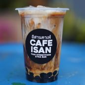 Thai Iced Coffee with Bubbles