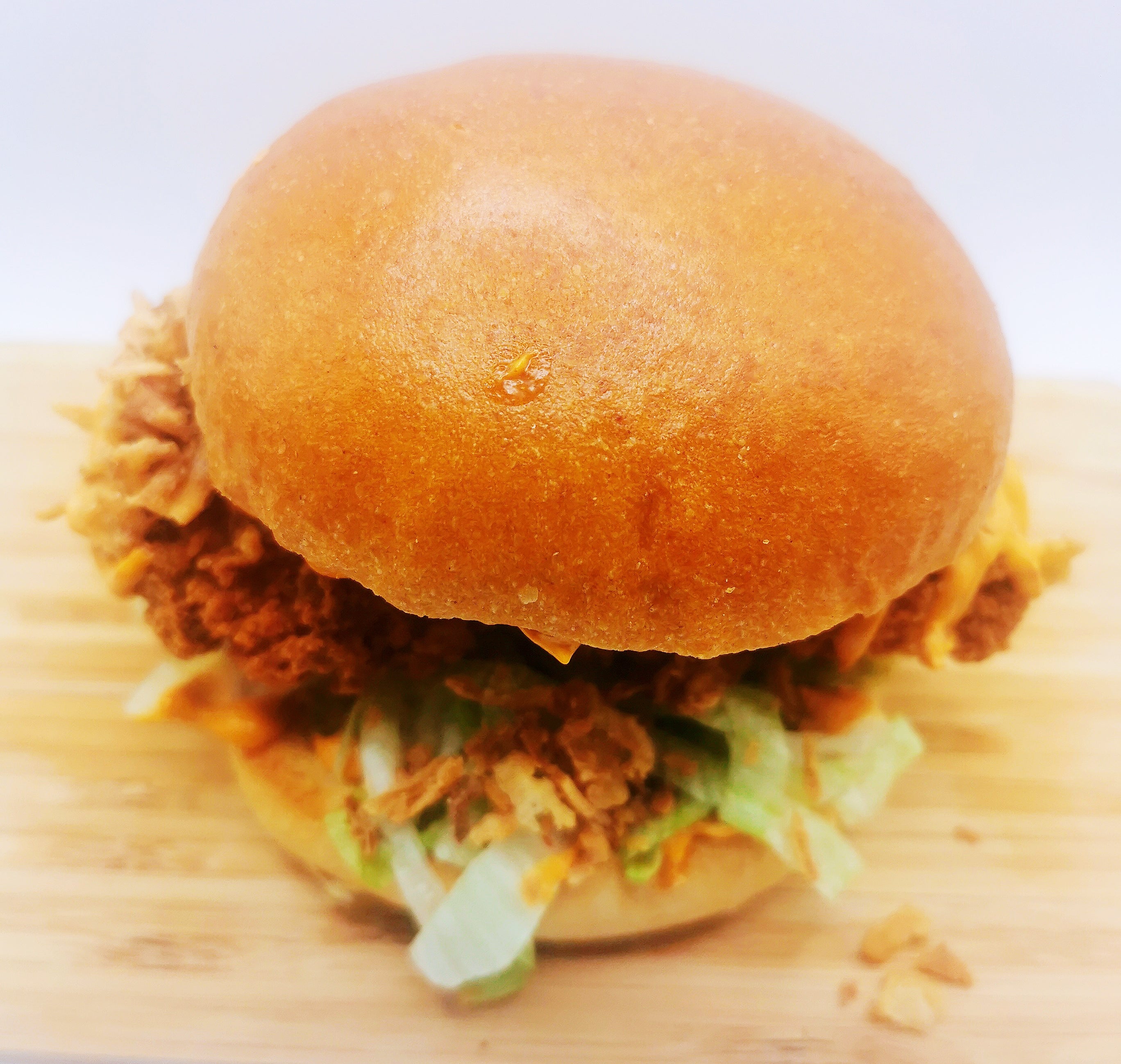 Garlic mayo fried Chicken burger