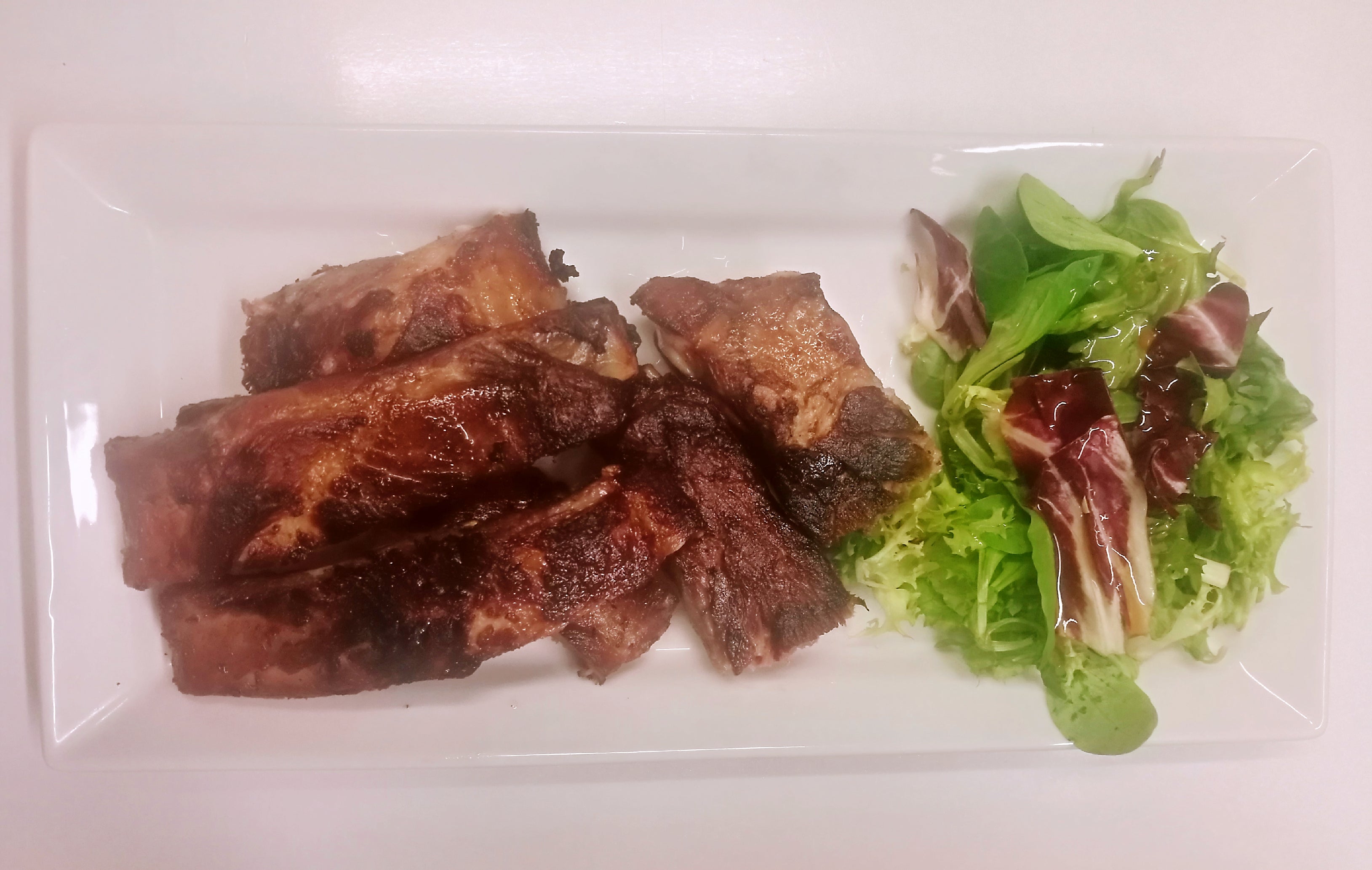 Chargrilled pork spare rib