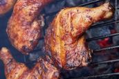 Chicken Grilled On Charcoal