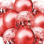 Balloons Glitter Red