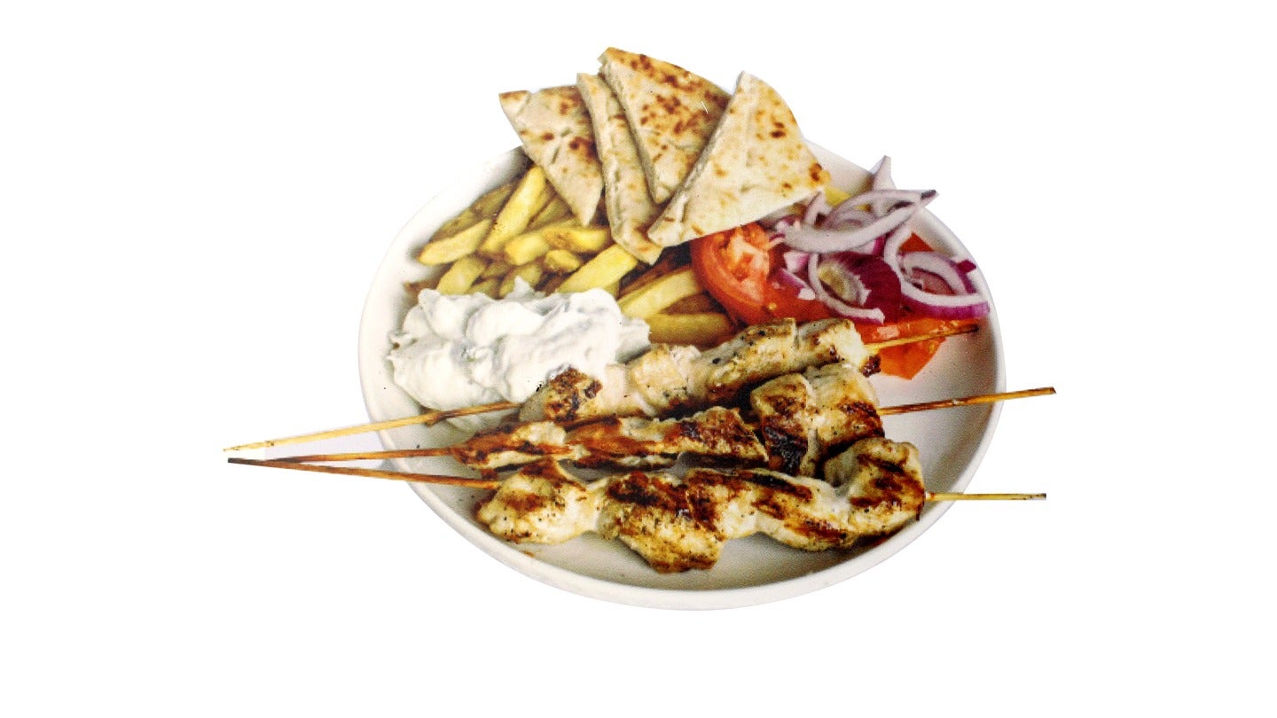 Chicken souvlaki box