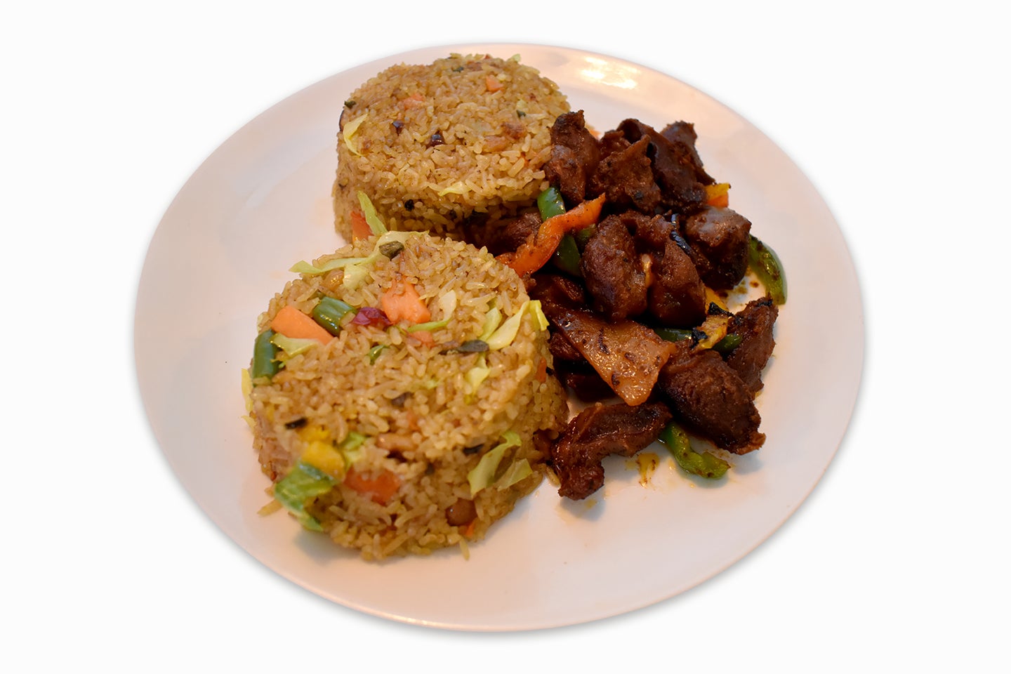 Fried Rice & Goat