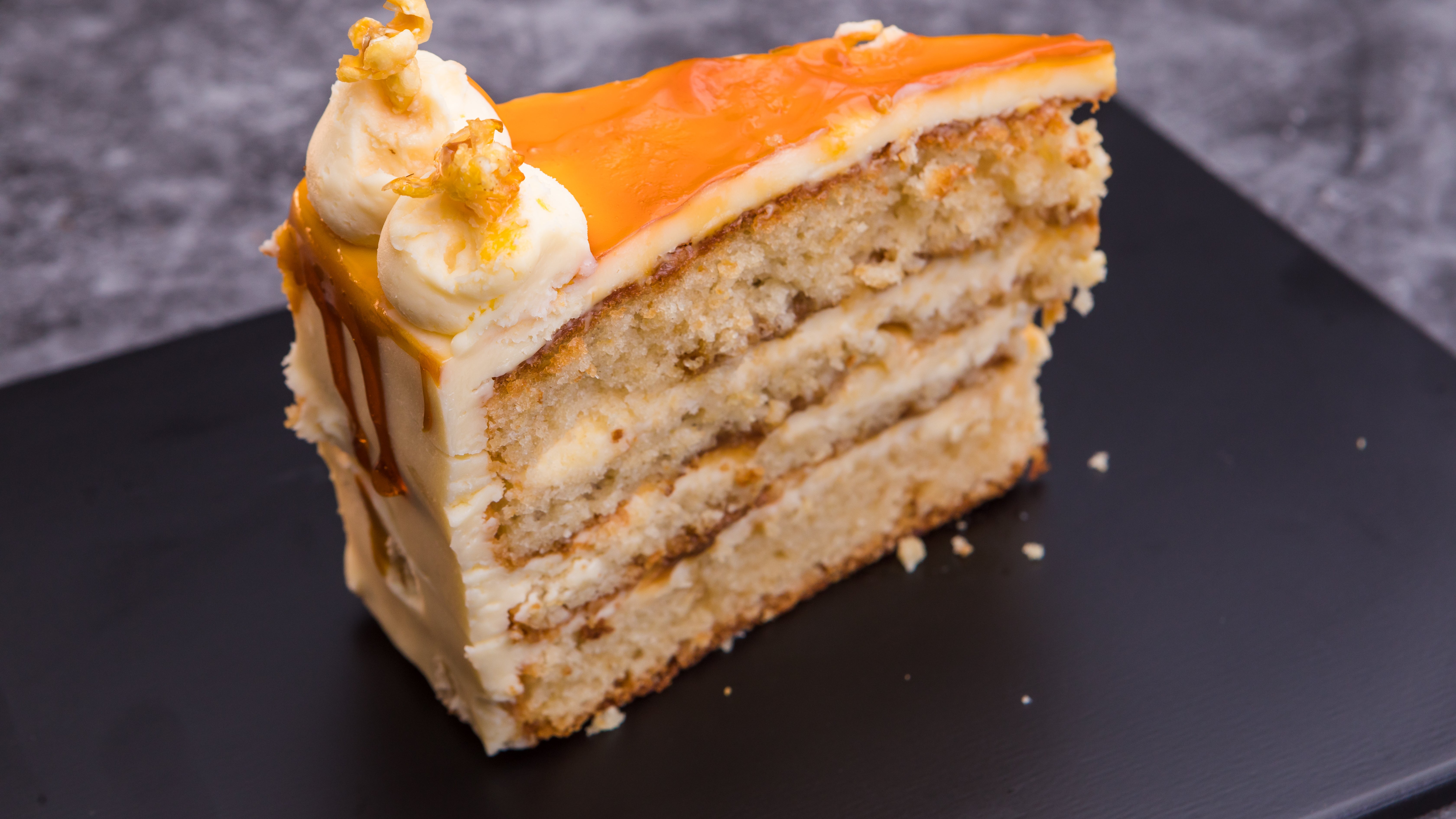 Salted Caramel Popcorn Cake