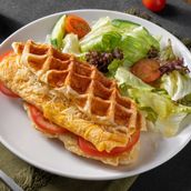 Omellete Cheese Croffle