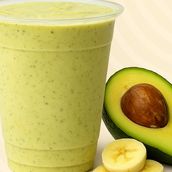 Large avocado & banana milkshake
