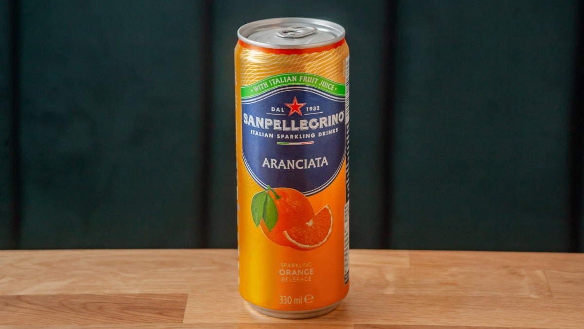 San Pellegrino Orange Cans